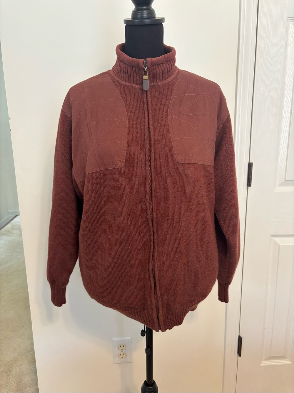Orvis Zip-Up Sweater Jacket - Rust
